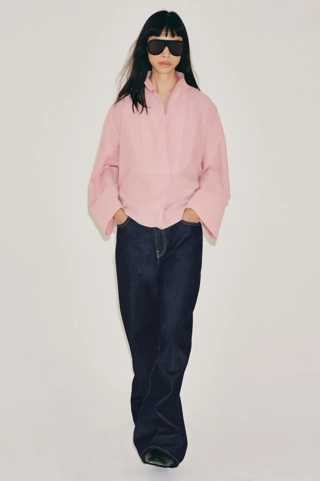 ZW COLLECTION STRIPED BIB SHIRT – image 4