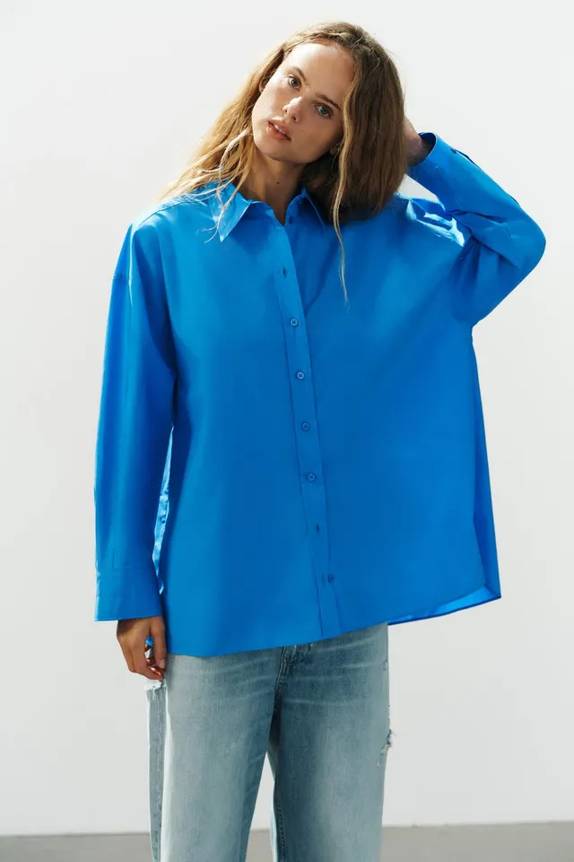 OVERSIZE POPLIN SHIRT – image 3