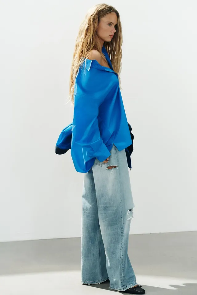 OVERSIZE POPLIN SHIRT – image 4