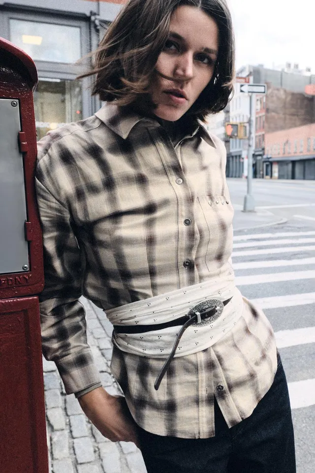 CHECK SHIRT WITH STUDS – image 8