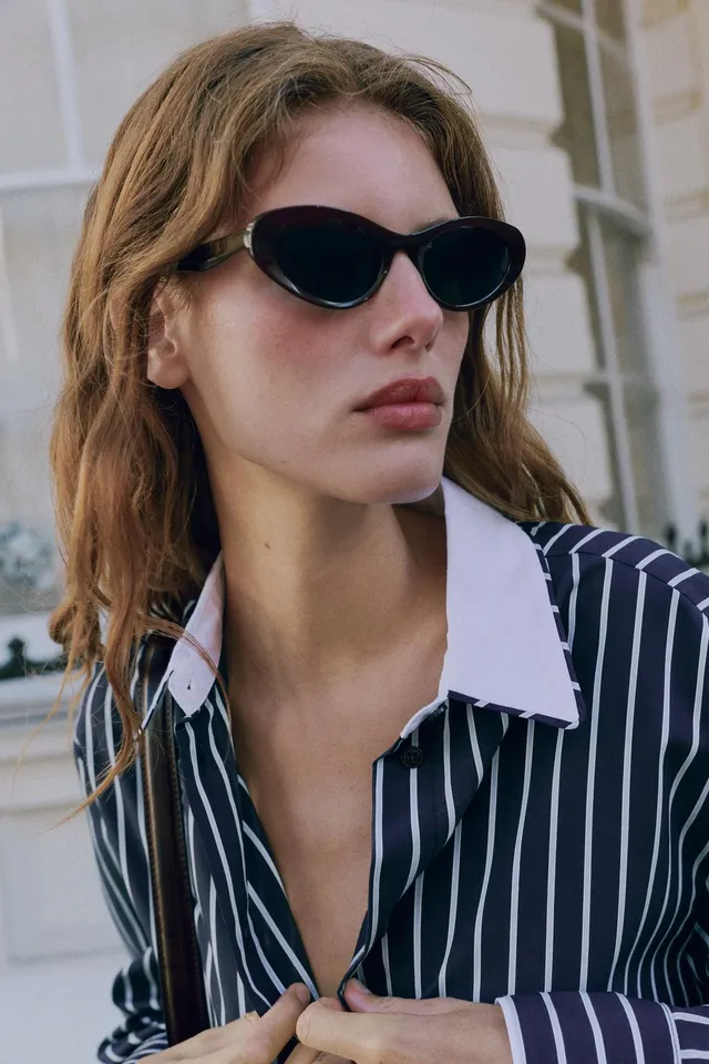 STRIPED POPLIN SHIRT – image 3