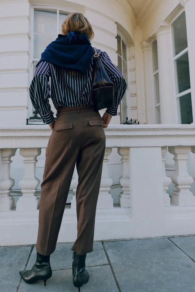 STRIPED POPLIN SHIRT – image 4