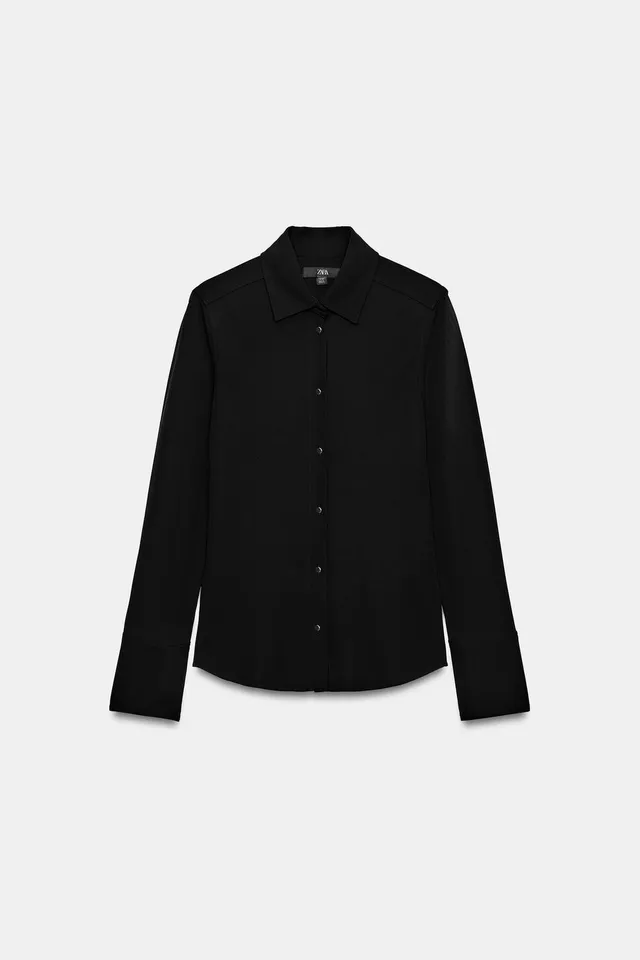 ZW COLLECTION GOLD BUTTON SHIRT – image 6