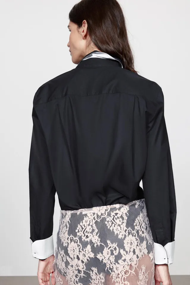 CONTRAST SHIRT ZW COLLECTION – image 5