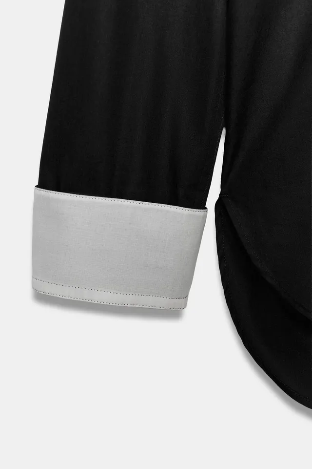 CONTRAST SHIRT ZW COLLECTION – image 8