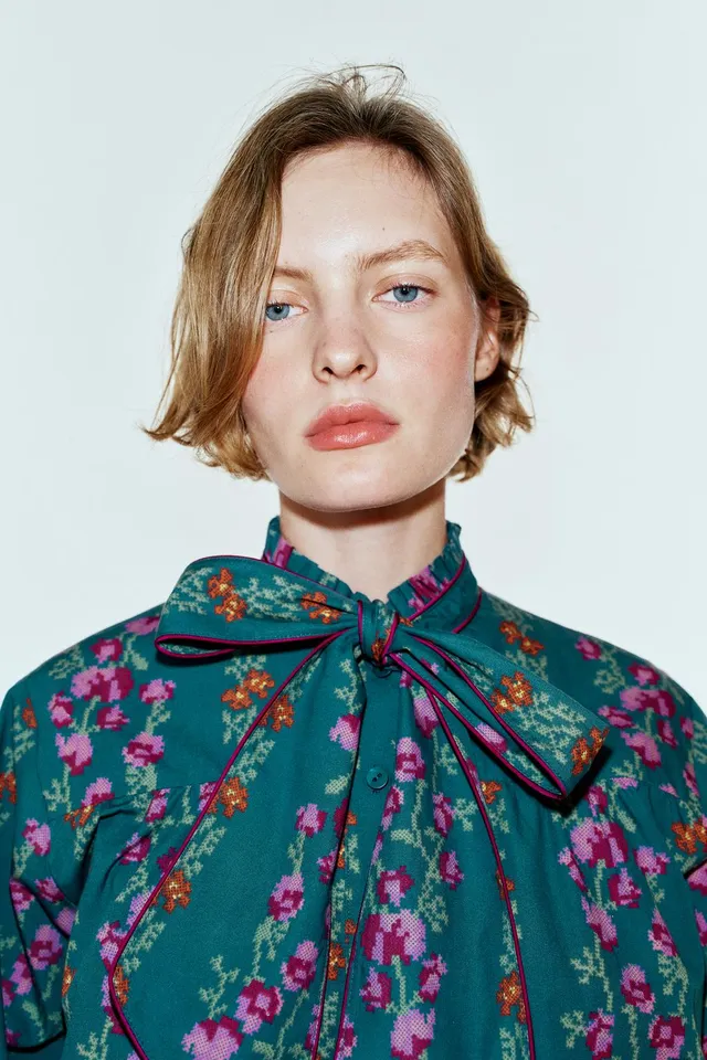 FLORAL PRINT BALLOON SHIRT – image 3