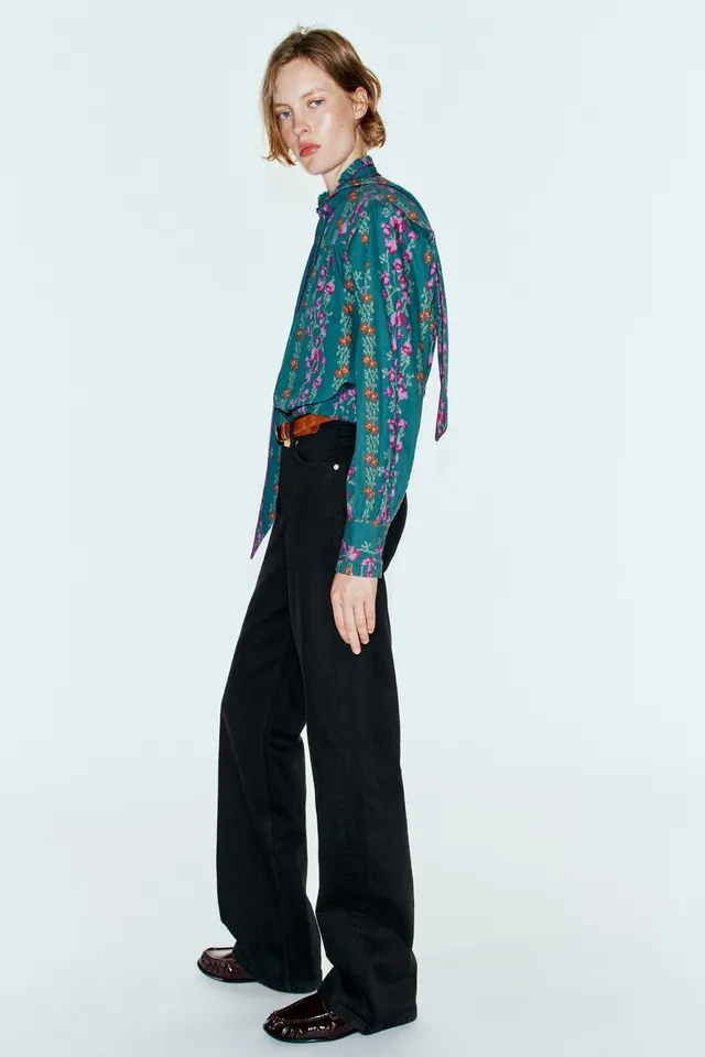FLORAL PRINT BALLOON SHIRT – image 4