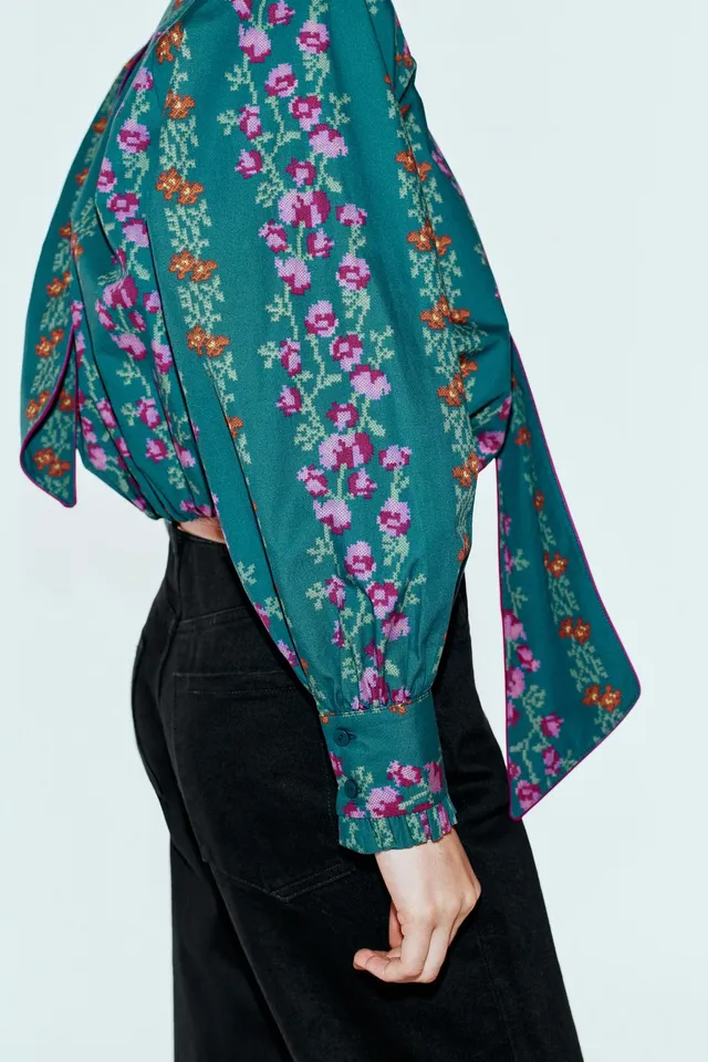 FLORAL PRINT BALLOON SHIRT – image 6