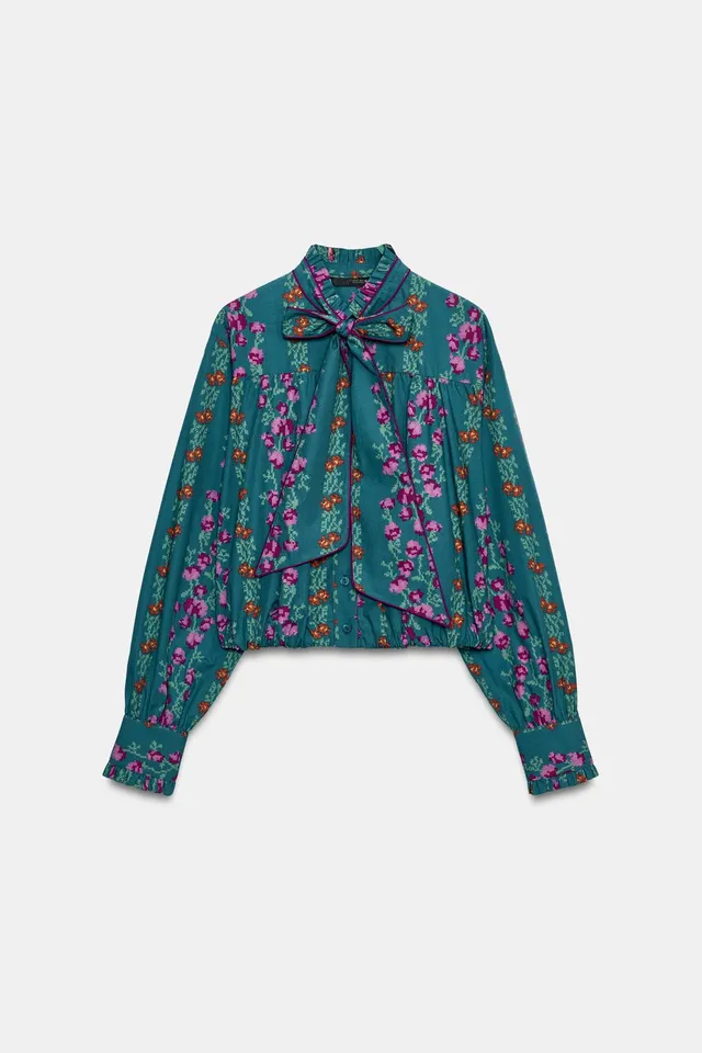 FLORAL PRINT BALLOON SHIRT – image 8