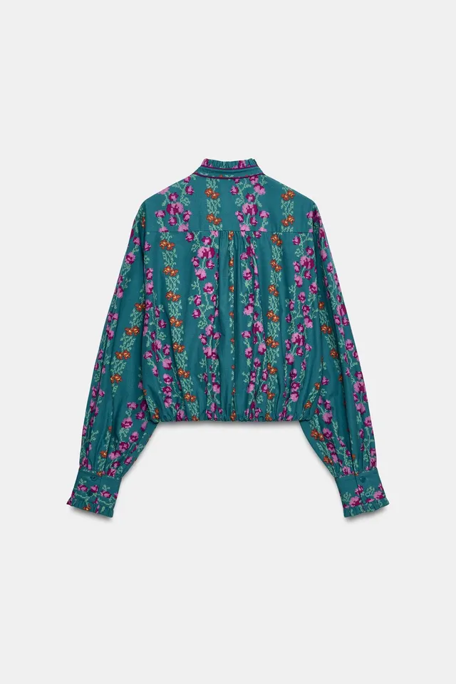 FLORAL PRINT BALLOON SHIRT – image 9