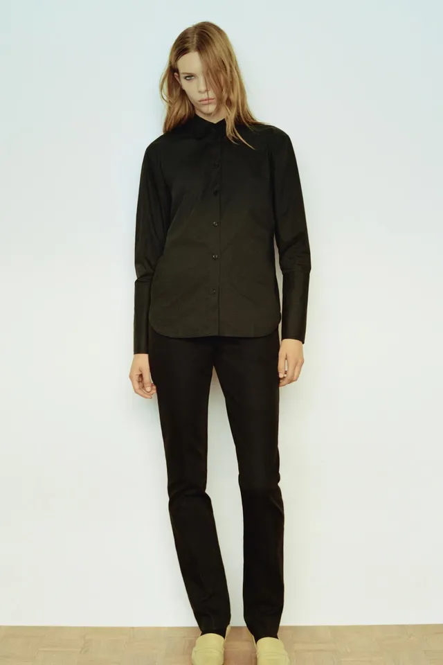 WIDE CUFF POPLIN SHIRT