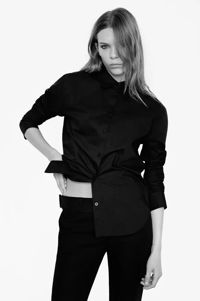 WIDE CUFF POPLIN SHIRT – image 2