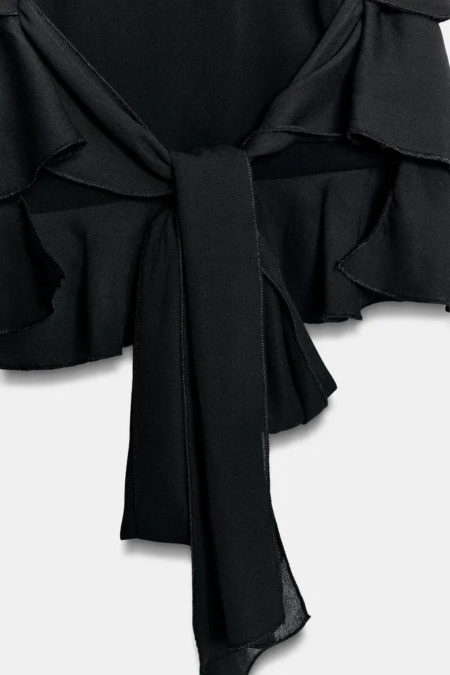 توب GEORGETTE بياقة HALTER – صورة 7