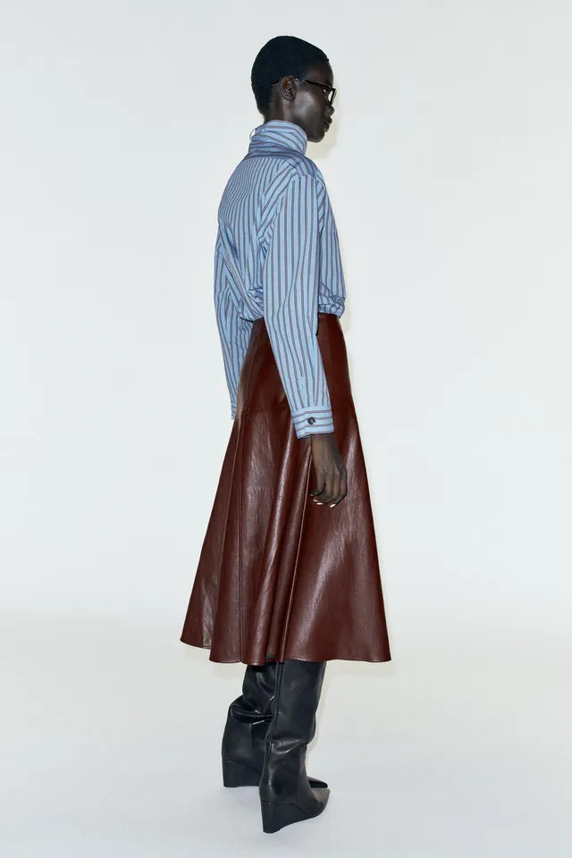 STRIPED SHIRT WITH TIE – image 5