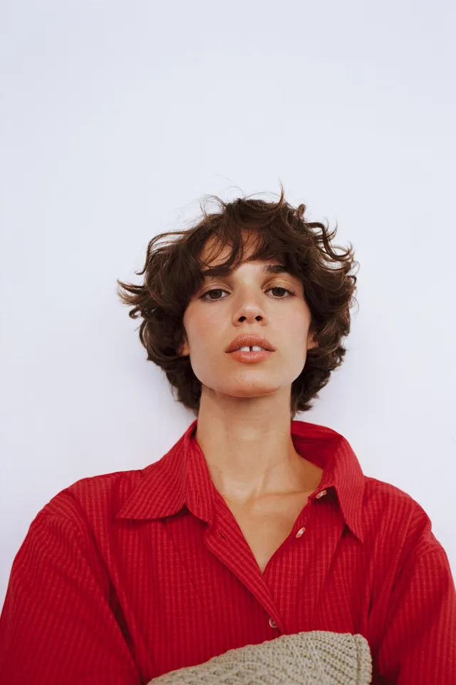OVERSIZE CHECKED POPLIN SHIRT – image 4