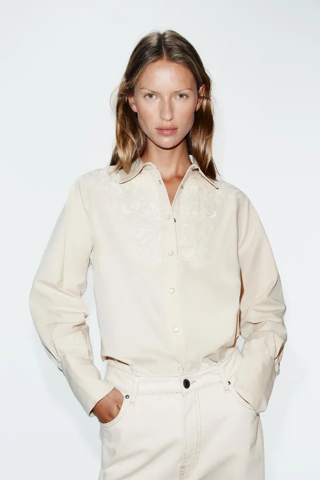 FLORAL EMBROIDERY SHIRT