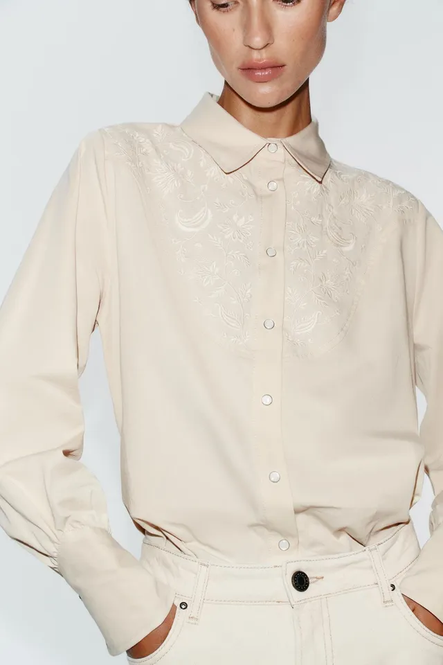 FLORAL EMBROIDERY SHIRT – image 4