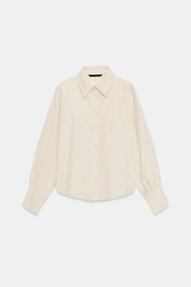FLORAL EMBROIDERY SHIRT – image 7