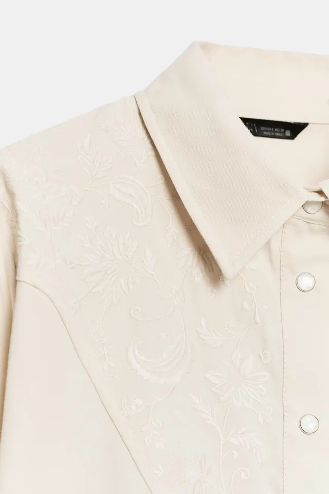 FLORAL EMBROIDERY SHIRT – image 9
