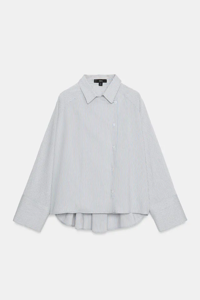 ZW COLLECTION STRIPED WRAP SHIRT – image 6