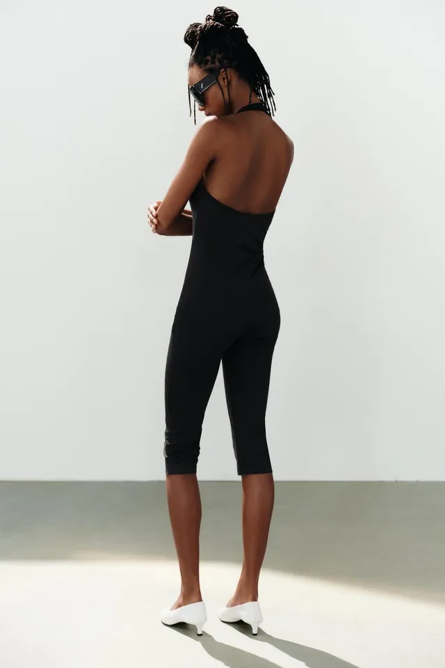 POLYAMIDE HALTER JUMPSUIT – image 5