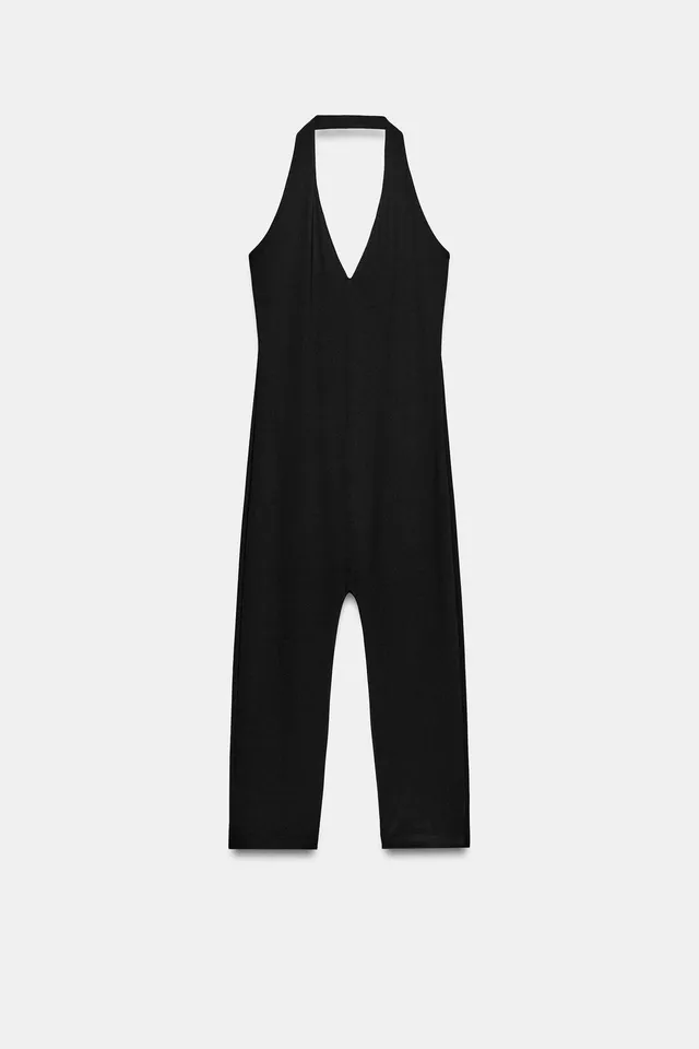 POLYAMIDE HALTER JUMPSUIT – image 7