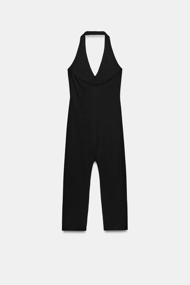 POLYAMIDE HALTER JUMPSUIT – image 8