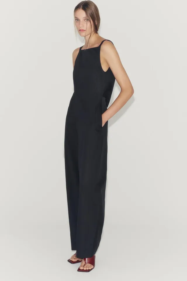ZW COLLECTION DRAPED BACK FULL-LENGTH JUMPSUIT