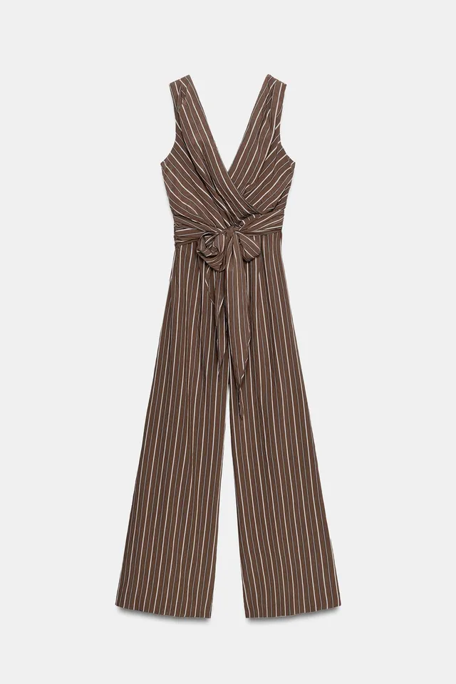 STRIPED BELTED JUMPSUIT – image 6