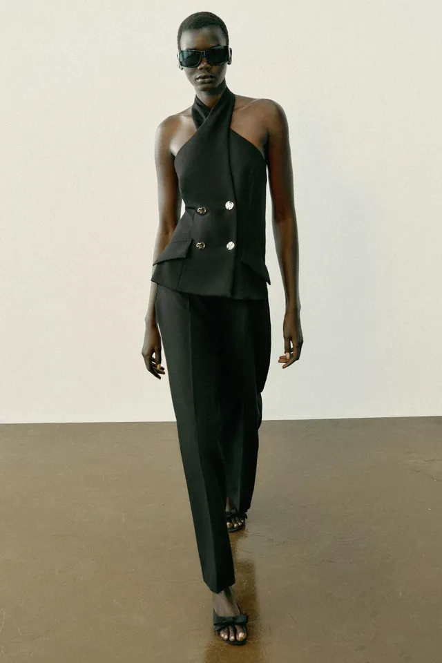 CROSS-OVER HALTER JUMPSUIT – image 2