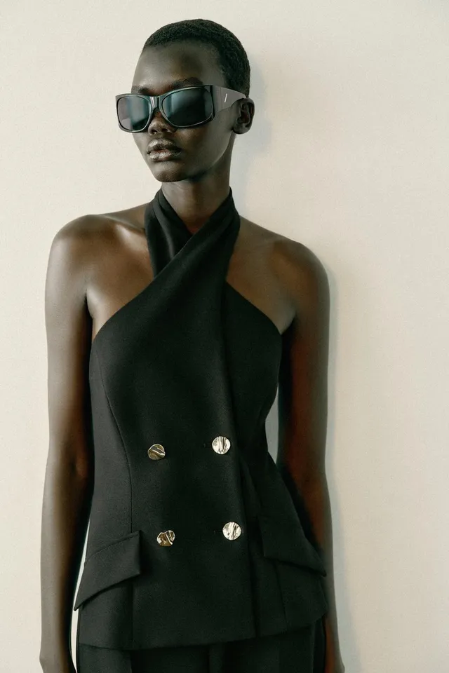 CROSS-OVER HALTER JUMPSUIT – image 3