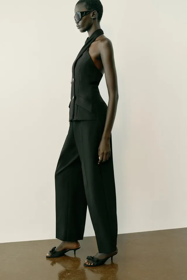 CROSS-OVER HALTER JUMPSUIT – image 5