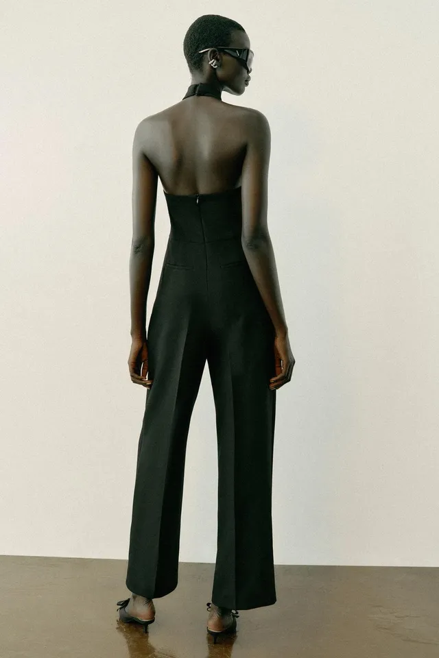CROSS-OVER HALTER JUMPSUIT – image 6