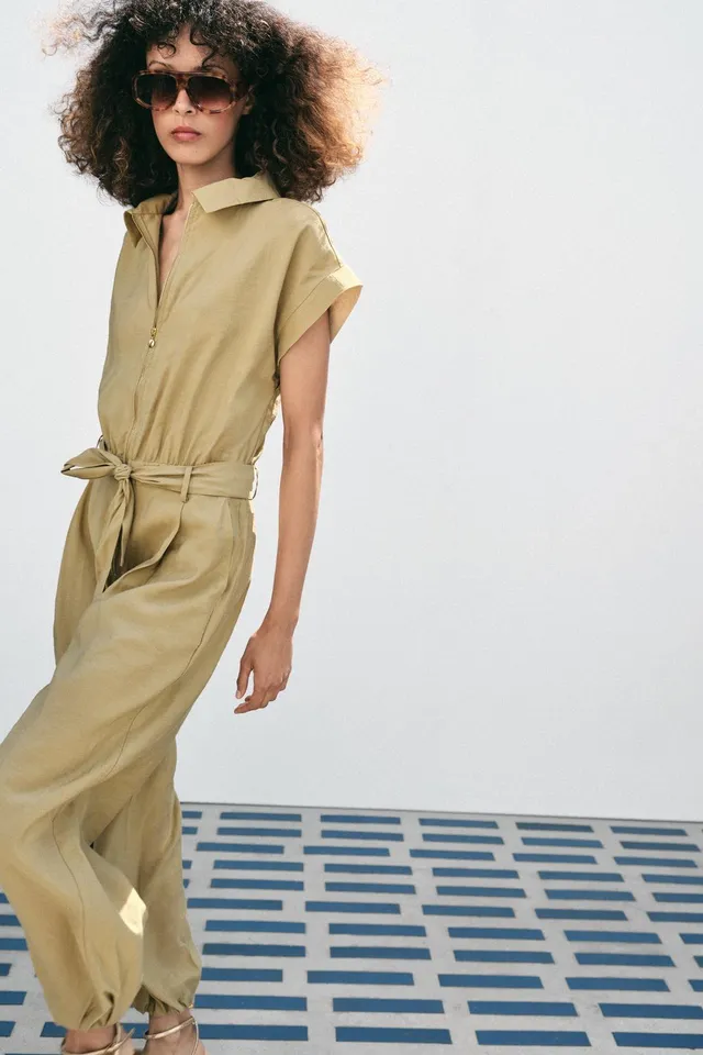 BELTED ZIP JUMPSUIT – image 3