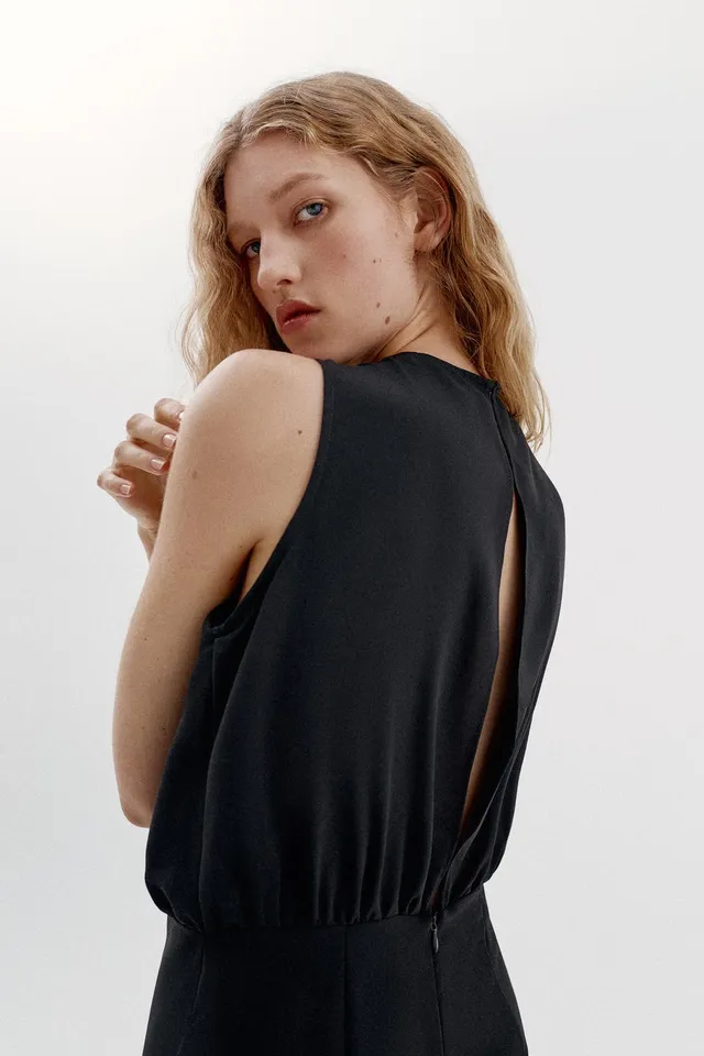 TWIST NECK FLARE JUMPSUIT – image 6