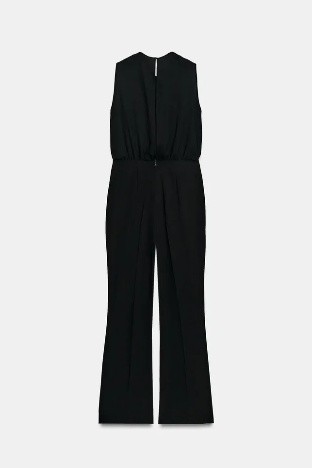 TWIST NECK FLARE JUMPSUIT – image 8
