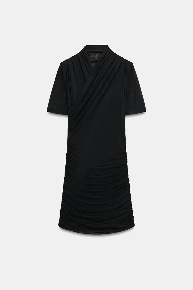 TULLE WRAP MINI DRESS – image 6