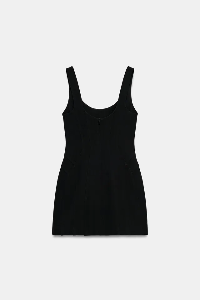 VOLUMINOUS SEAMED MINI DRESS – image 7