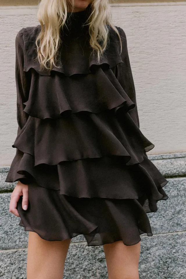 RUFFLED MINI DRESS – image 2