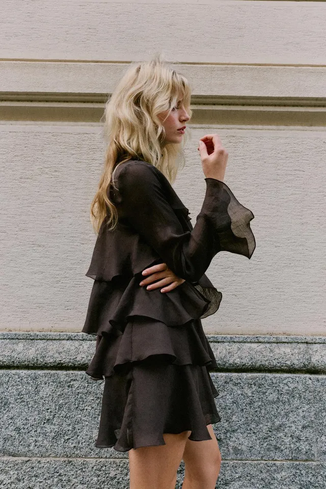RUFFLED MINI DRESS – image 4