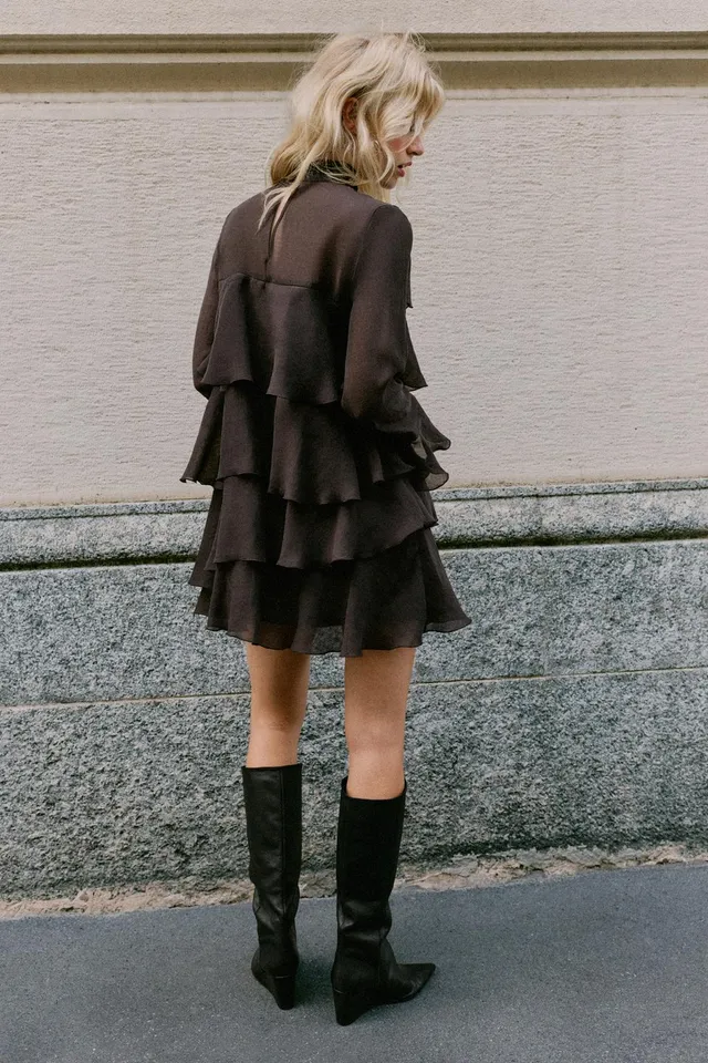 RUFFLED MINI DRESS – image 5