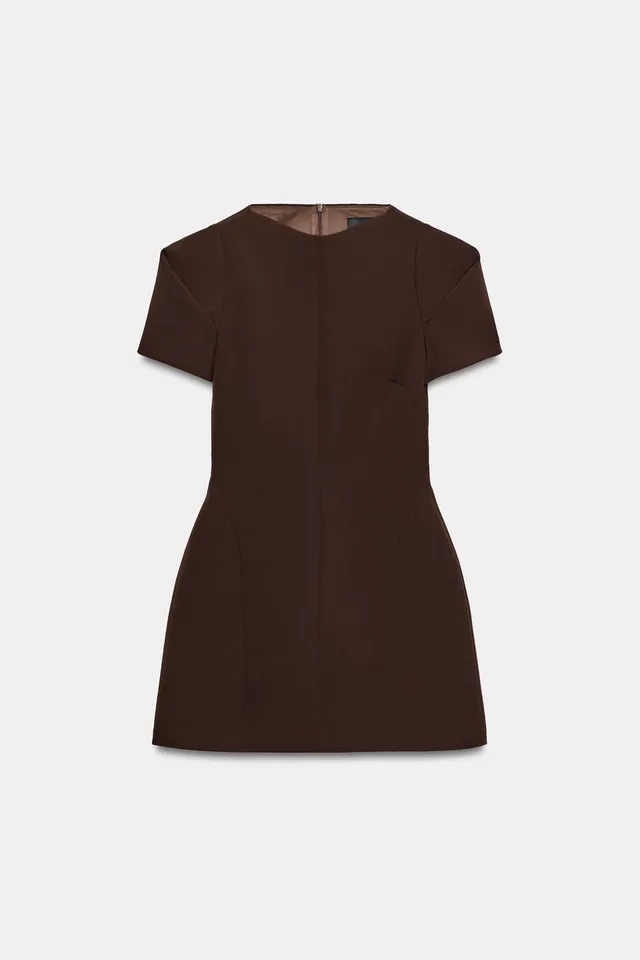 PLEATED SLEEVE MINI DRESS – image 6