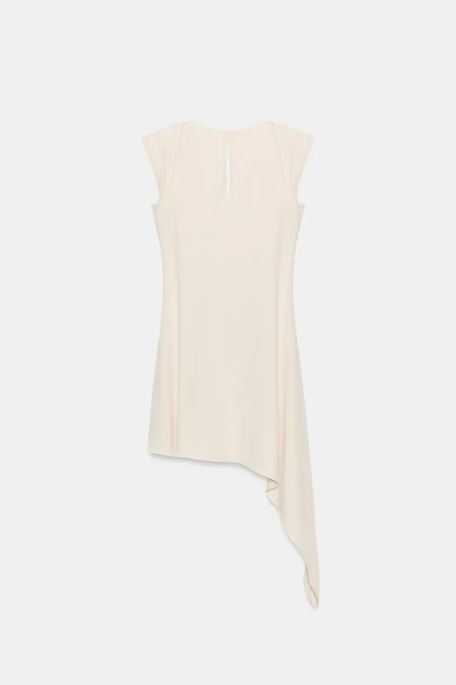 ASYMMETRIC SHORT DRESS WITH SHOULDER PADS – image 6