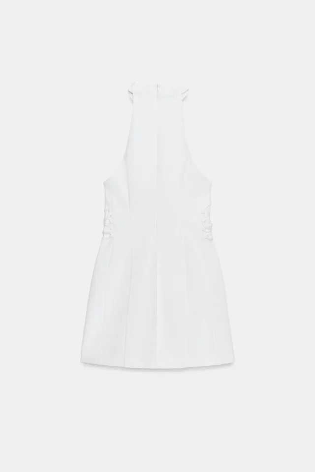 HALTER NECK DRESS WITH SIDE TIES – image 5
