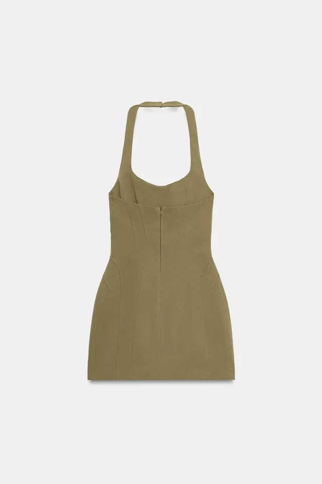 SHORT HALTERNECK DRESS – image 5