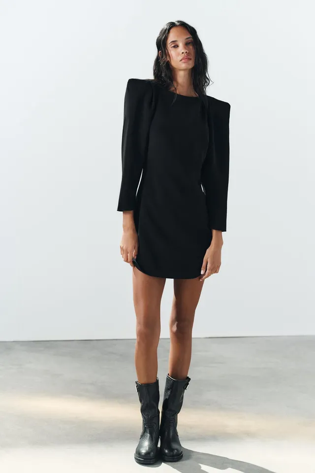 MINI DRESS WITH SHOULDER PADS