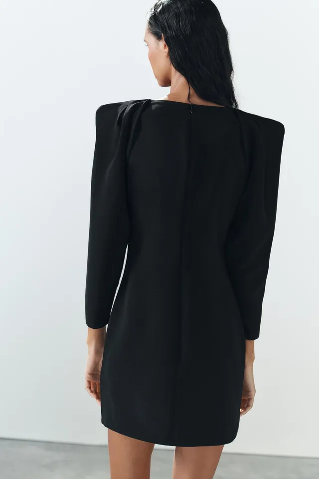 MINI DRESS WITH SHOULDER PADS – image 4
