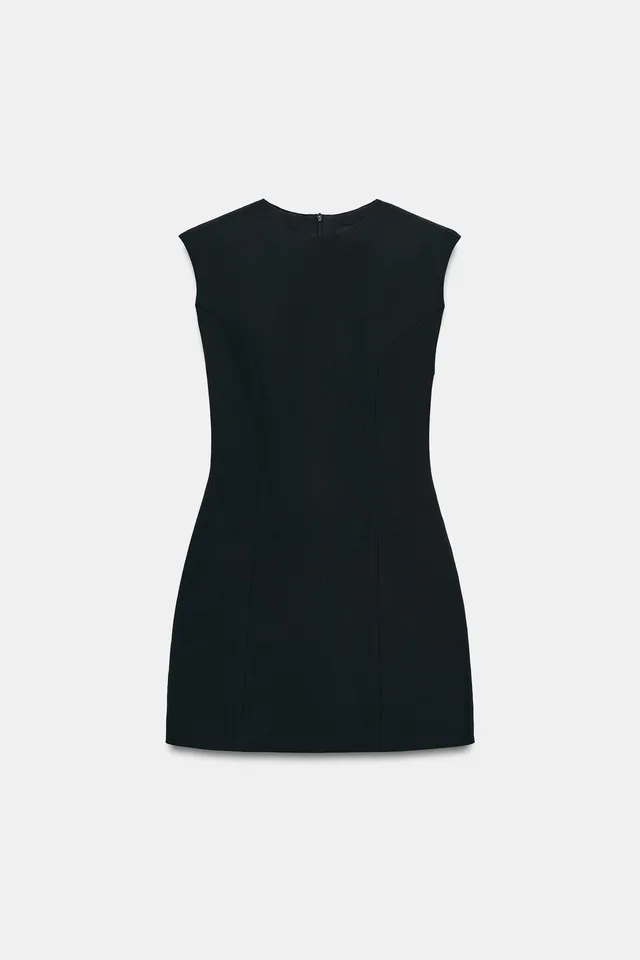 MINI DRESS WITH SHOULDER PADS – image 4