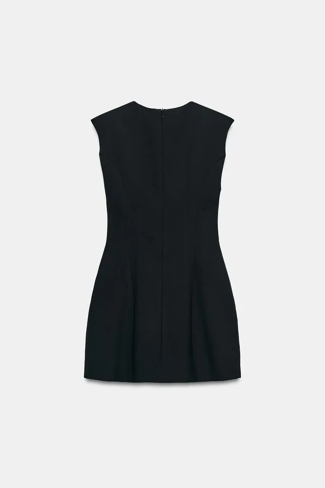 MINI DRESS WITH SHOULDER PADS – image 5