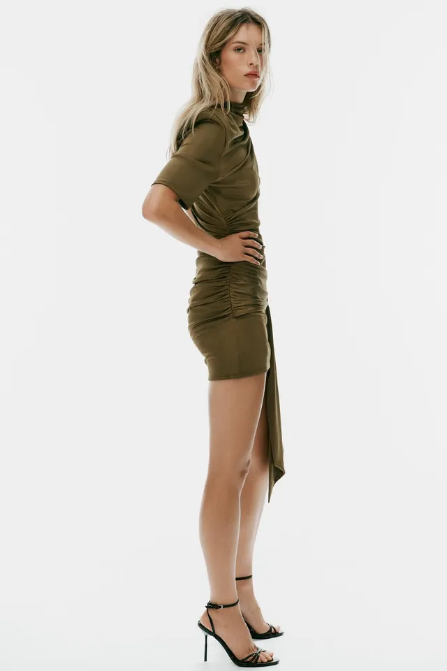 GATHERED SASH MINI DRESS – image 5